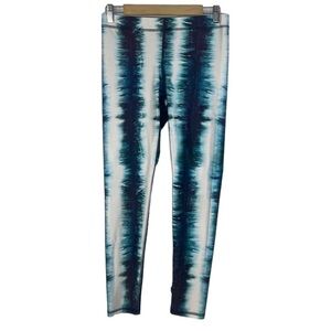 Terez Tye Dye Striped Leggings Womens Large